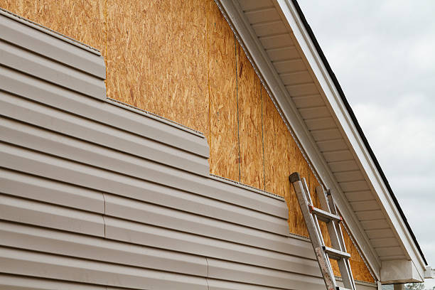 Professional Siding Replacement technician working in Blanch, NC